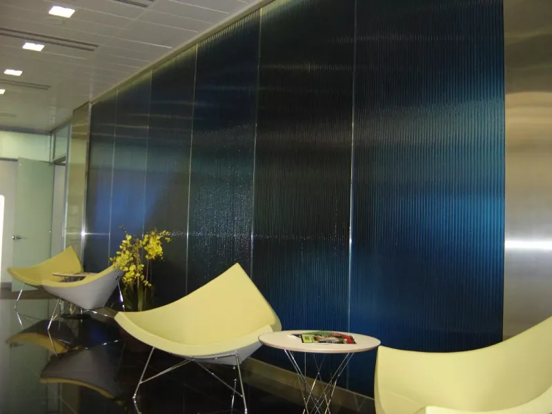 Glass Partitions in decorative glass